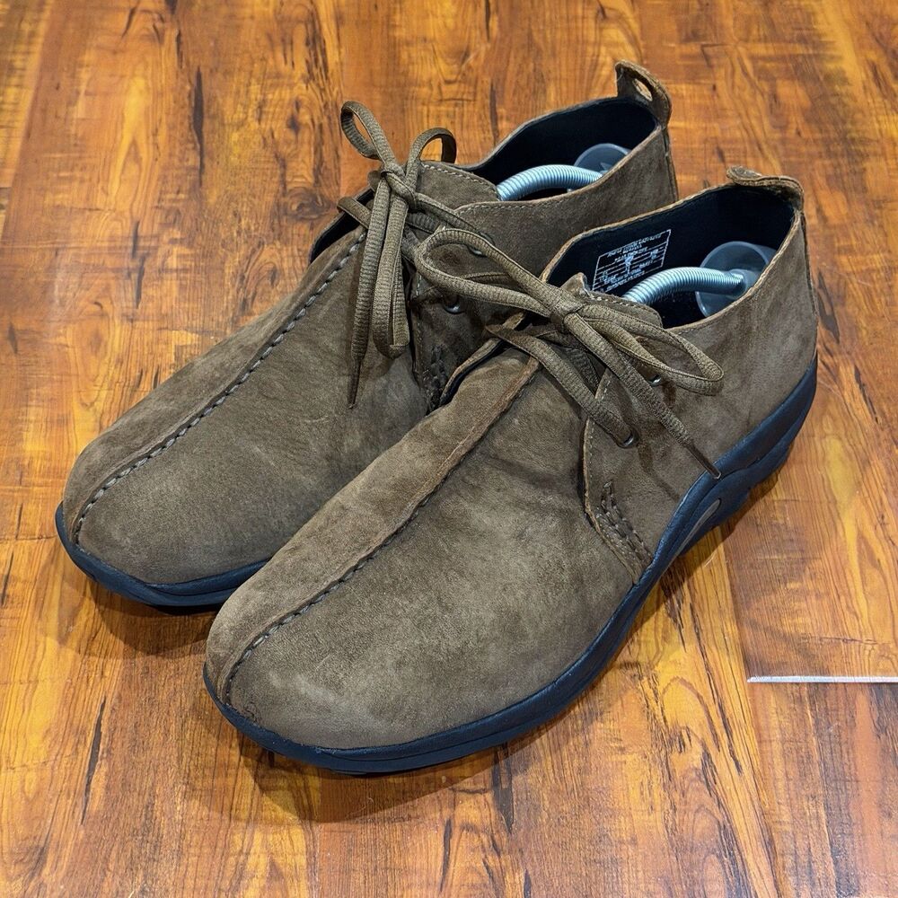 Merrell Jungle Stitch Rootbeer Brown Suede Leather Low Chukka Boots Mens Sz 11.5